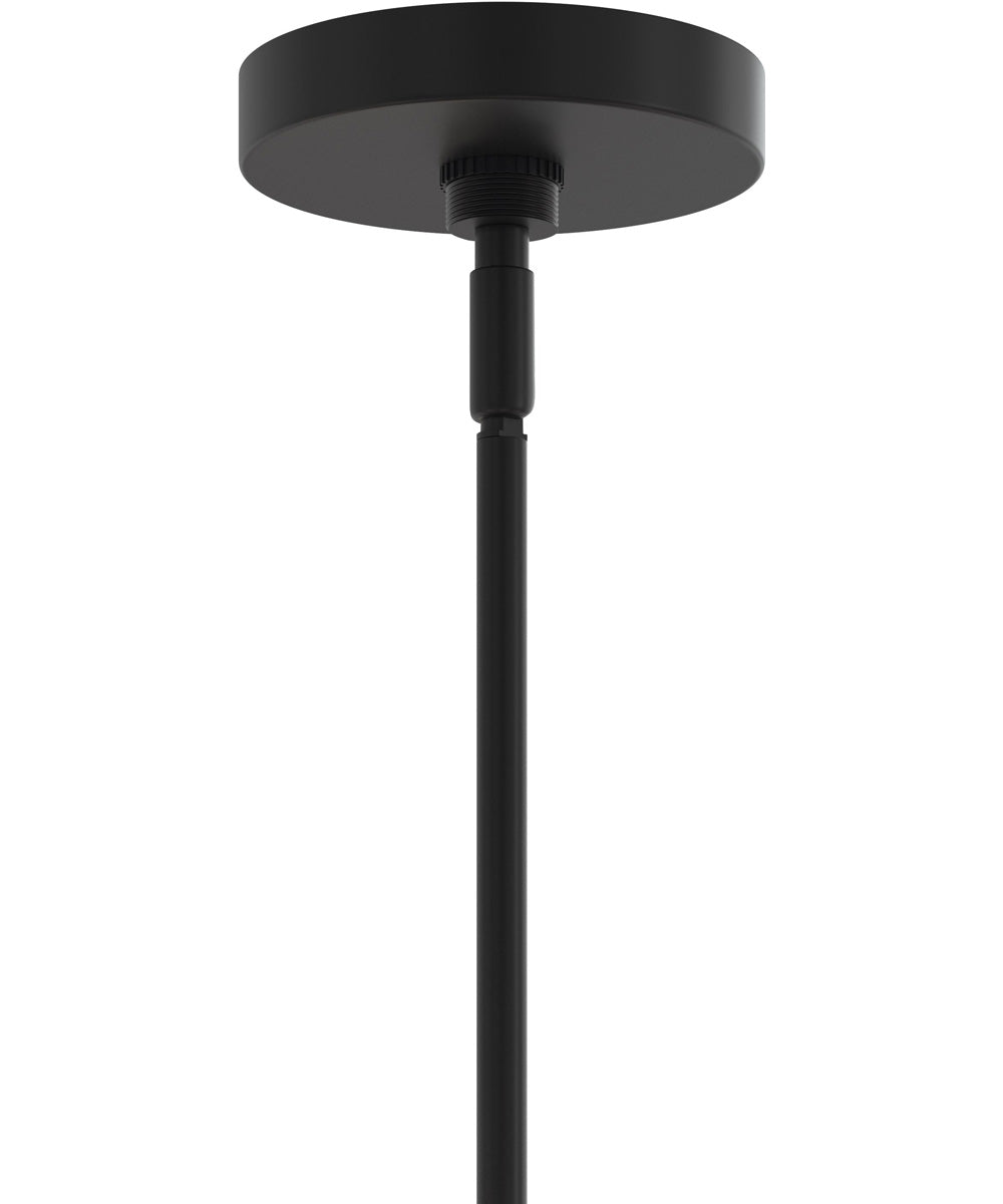 Rigsby 6-Light Medium Chandelier Matte Black and Brushed Gold