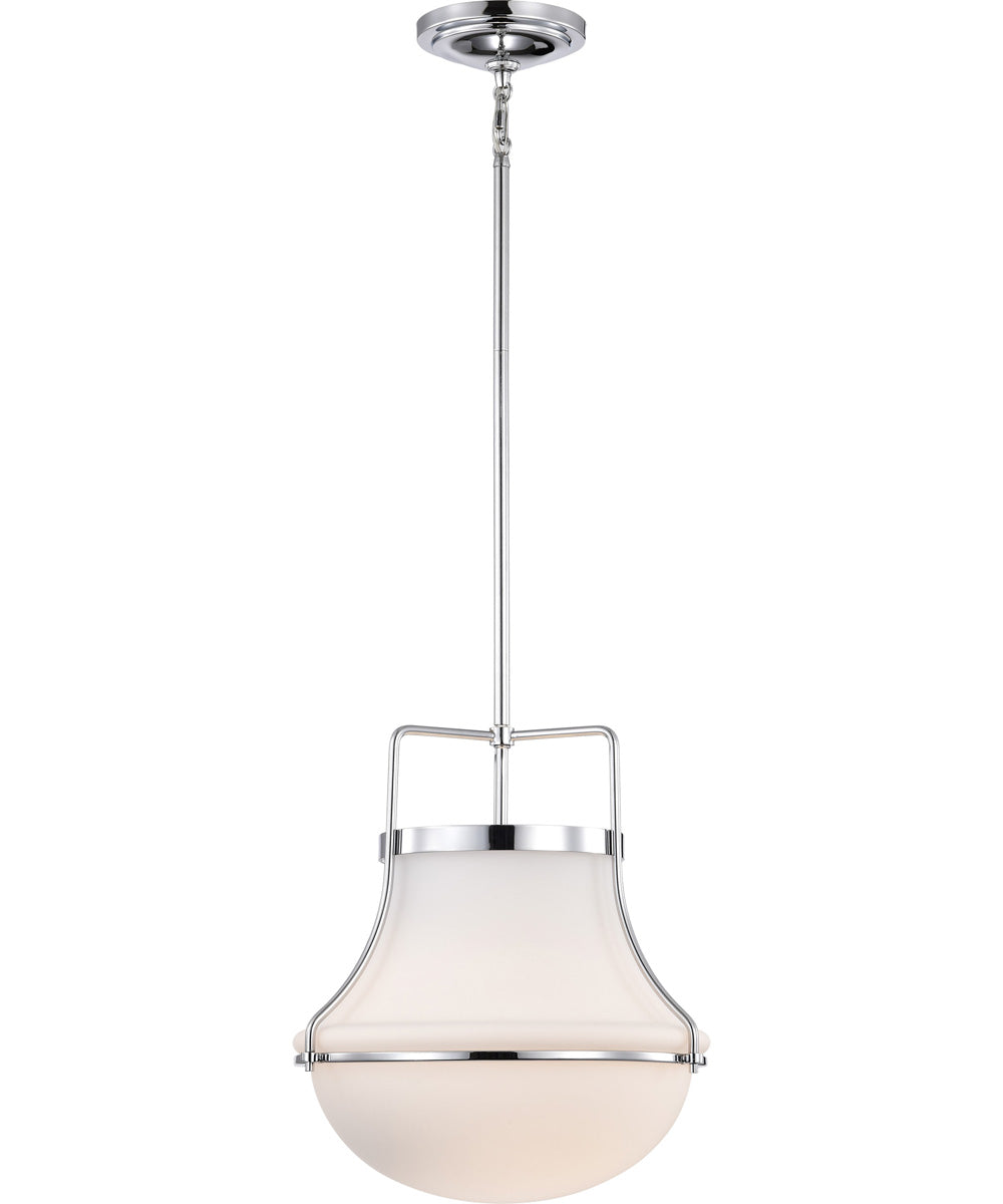 Valdora 1-Light Pendant Polished Nickel