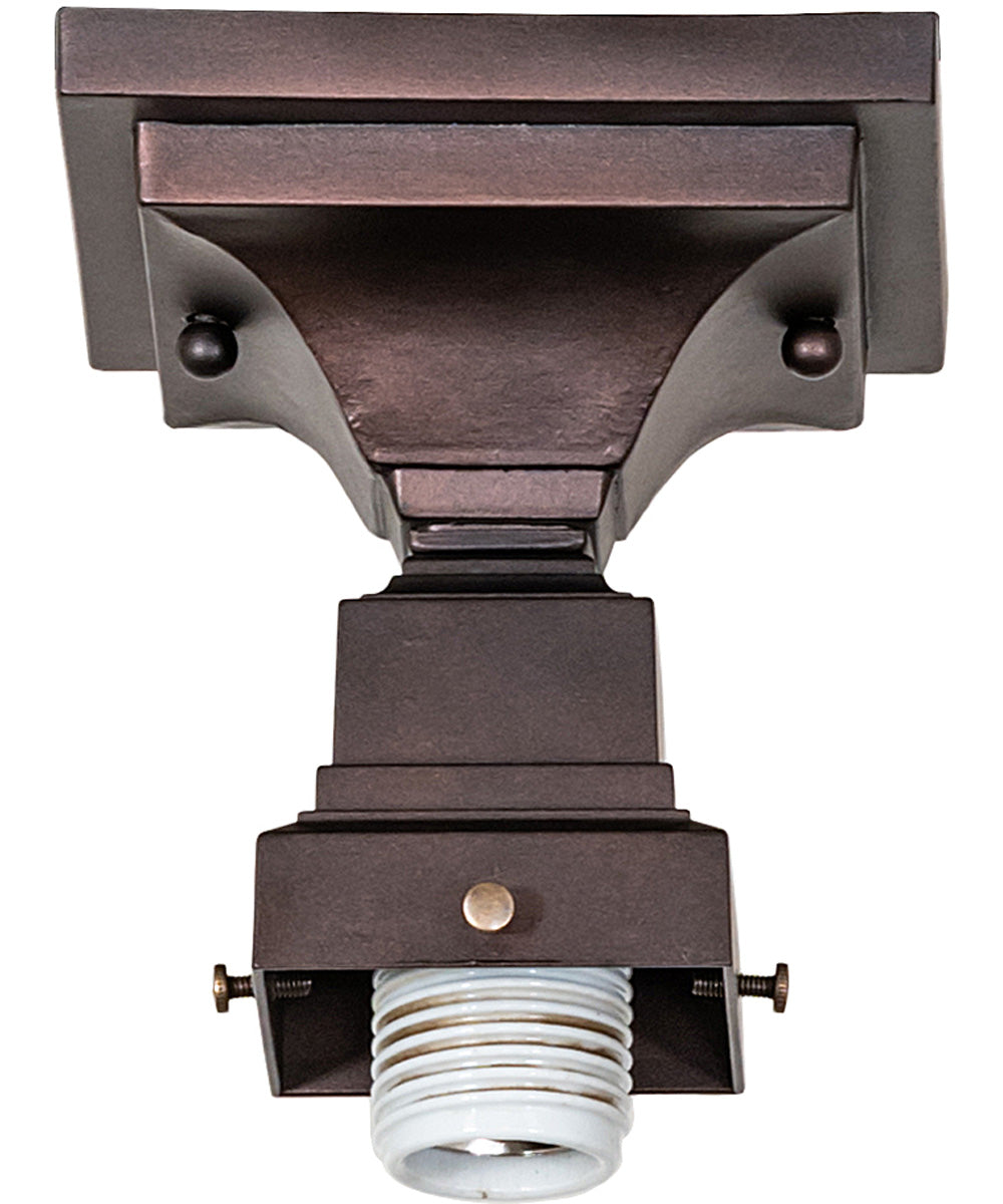 17" Square Prairie Straw Flushmount