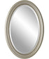 21x31" Wall Mirror Metallic Silver with Subtle Brown Antiquing