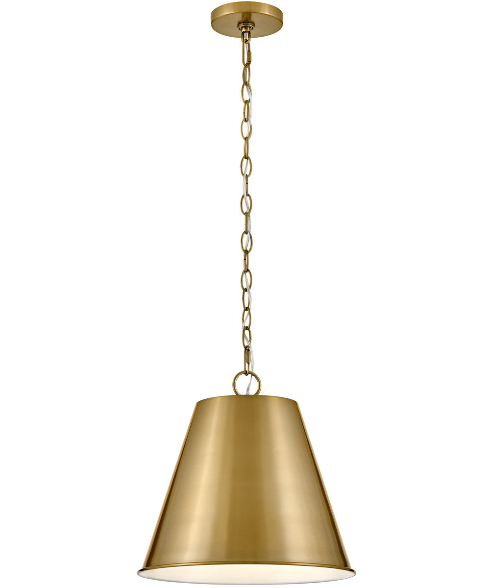Blake 1-Light Medium Pendant in Lacquered Brass