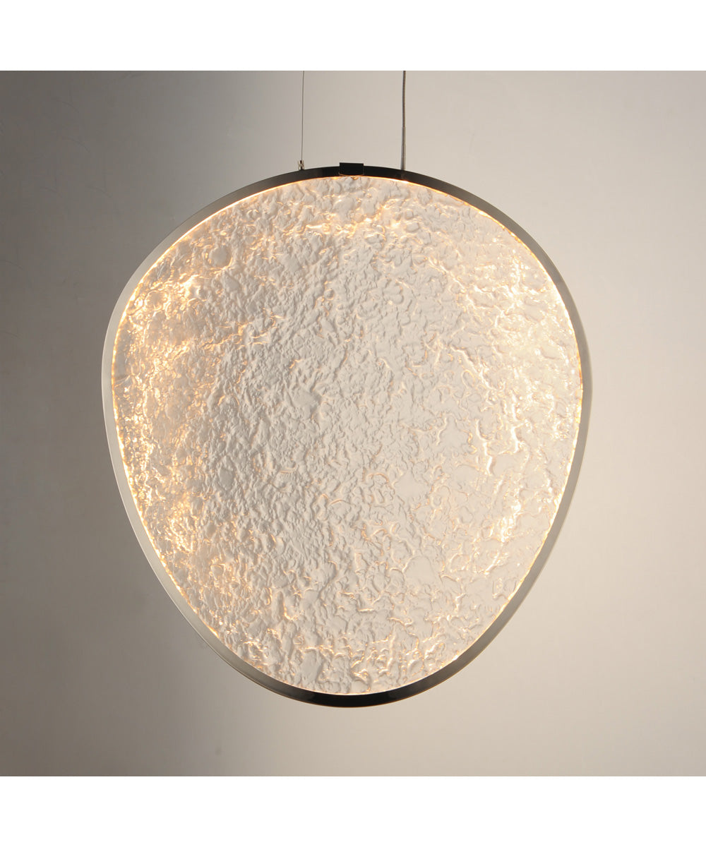 Moonscapes Single LED Pendant Polished Chrome