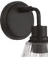 Pleated 1-Light Lighting Flat Black