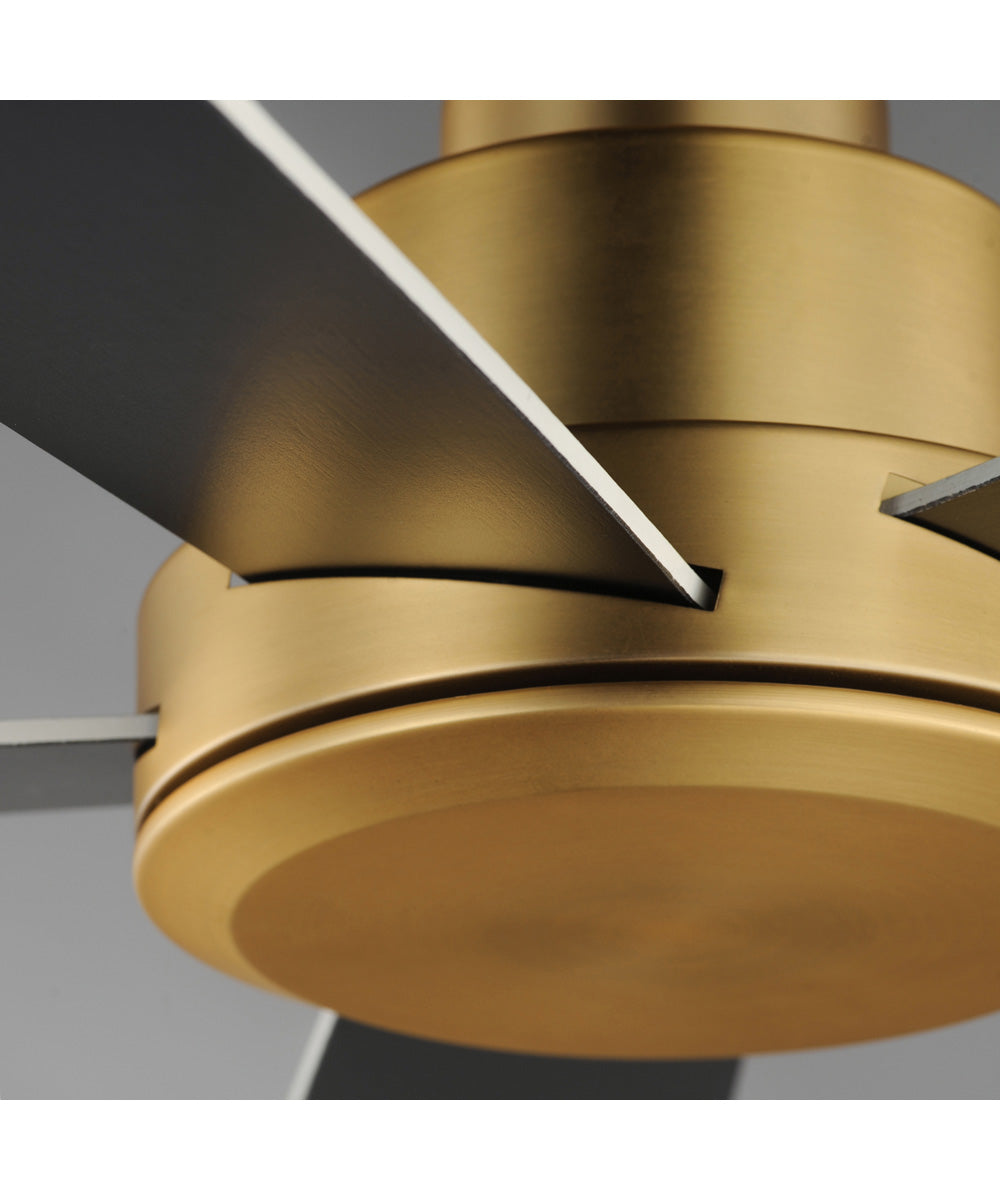 Daisies 60 inch 5-Blade Fan w LED White/Natural Aged Brass