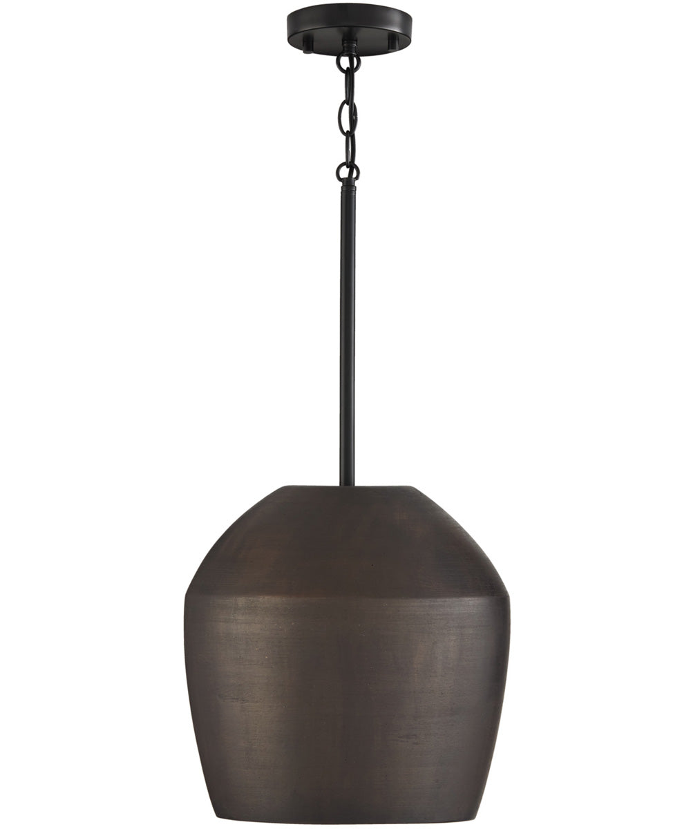 Della 1-Light Pendant Terracotta Umber