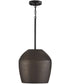 Della 1-Light Pendant Terracotta Umber