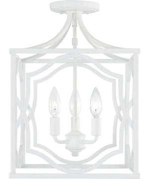 Anna 3-Light Foyer Textured White
