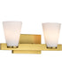 Royale 2-Light Vanity & Wall Burnished Brass