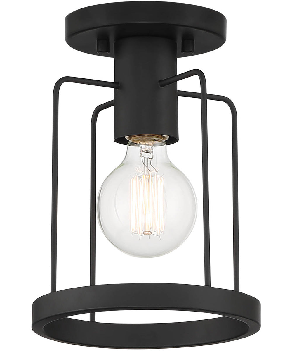 Tafo 1 Light Semi Flush Matte Black