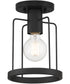 Tafo 1 Light Semi Flush Matte Black