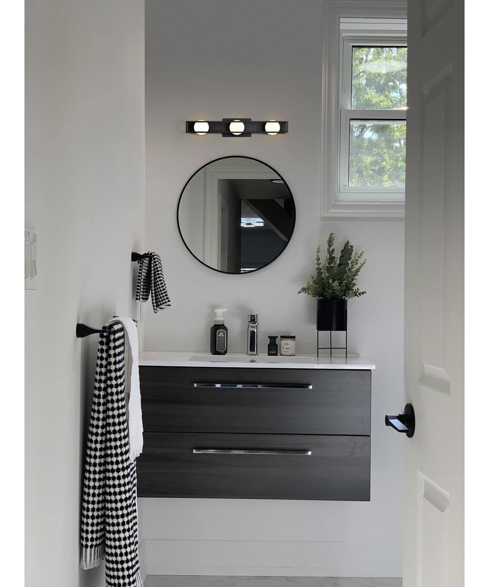 Jenkins 3-Light Vanity & Wall Matte Black