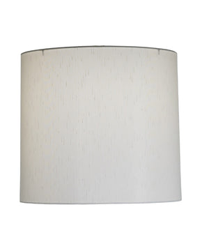 14x15x14 Global White/Rolled Edge Hardback Cylinder Drum Lampshade
