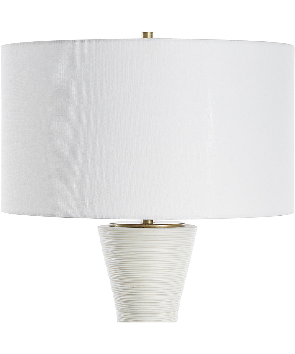 Ridgeline Matte White Table Lamp