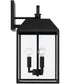 Nelson 3-Light Outdoor Wall-Lantern Black
