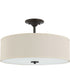 Inspire 3-Light 18" Semi-Flush Mount Antique Bronze