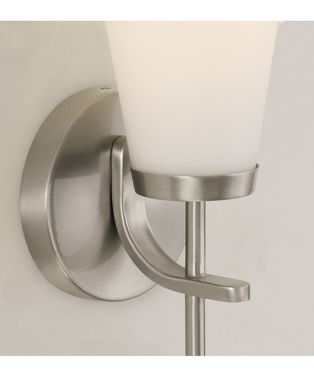 Drake 1-Light Sconce Brushed Nickel