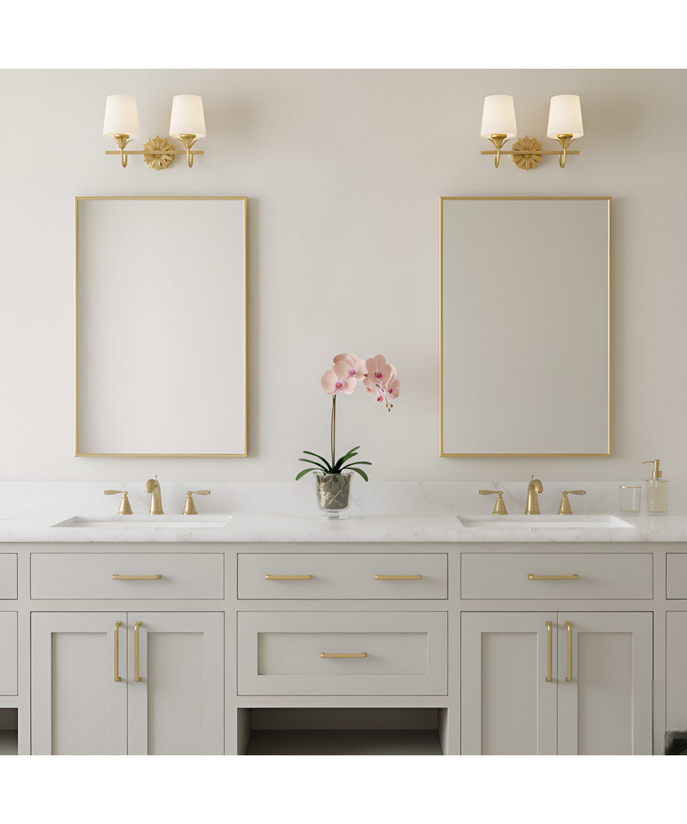 Dorothea 2-light Bath Light Gold Leaf