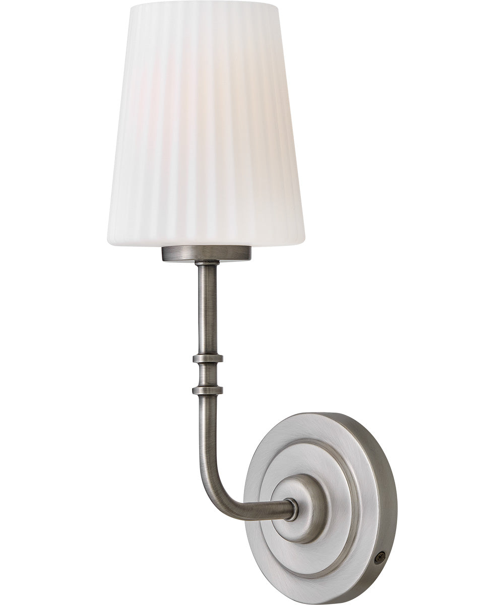 McKenna 1-Light Medium Single Light Sconce in Antique Nickel