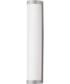 Halfpipe 26 inch LED Outdoor Sconce - 5CCT Brushed Aluminum