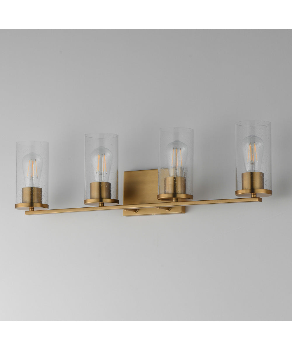 Livingston 4-Light Bath Vanity Natural Aged Brass