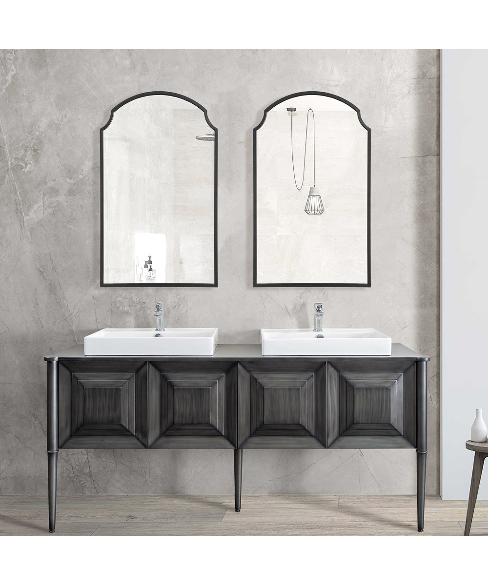 22x36" Wall Mirror in Satin Black