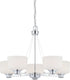 28"W Soho 5-Light Chandelier Polished Chrome