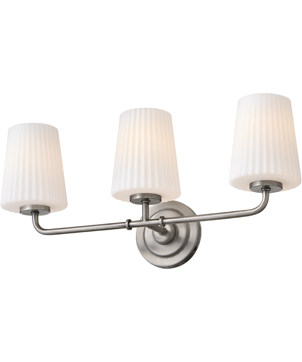 McKenna 3-Light Medium Three Light Vanity in Antique Nickel