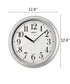 OPEN BOX Office Wall Clock Yori Silver Glass Cover