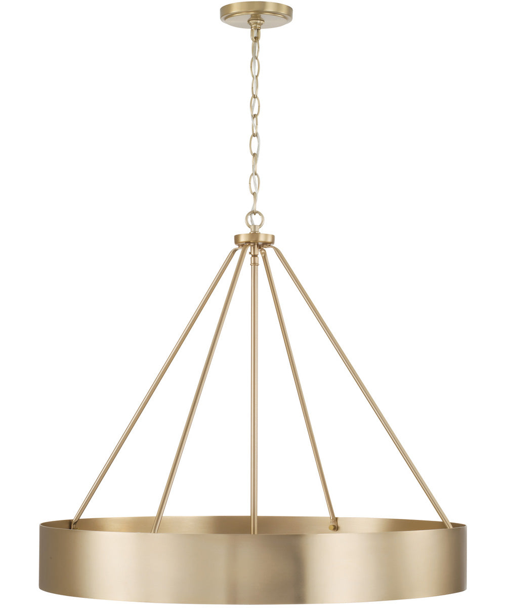 Weller 4-Light Chandelier Matte Brass