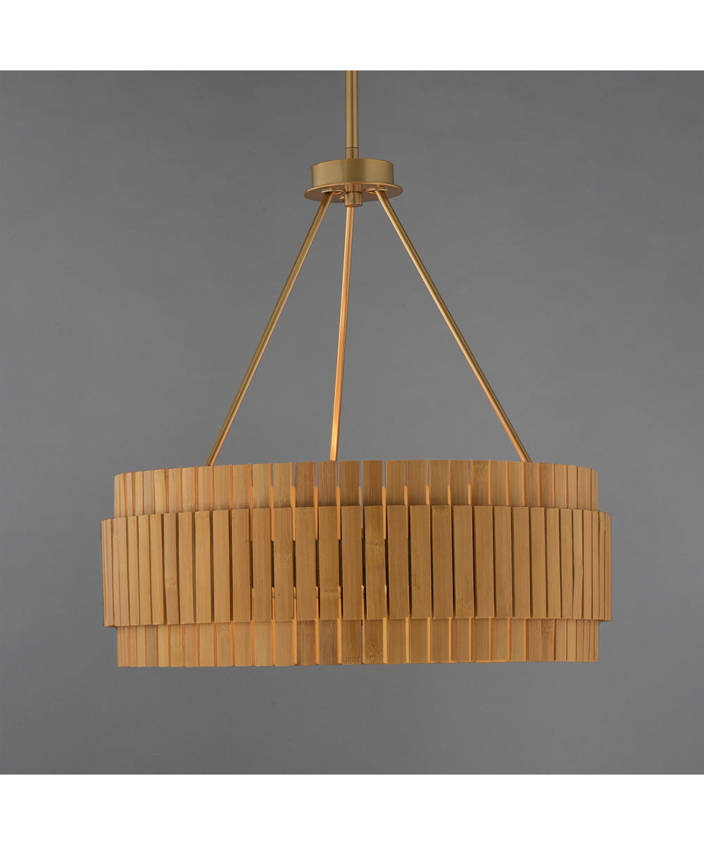 Satori 3-Light Chandelier Natural Aged Brass
