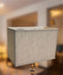 14"W x 10"H Rectangular Drum Lampshade Softback Textured Oatmeal