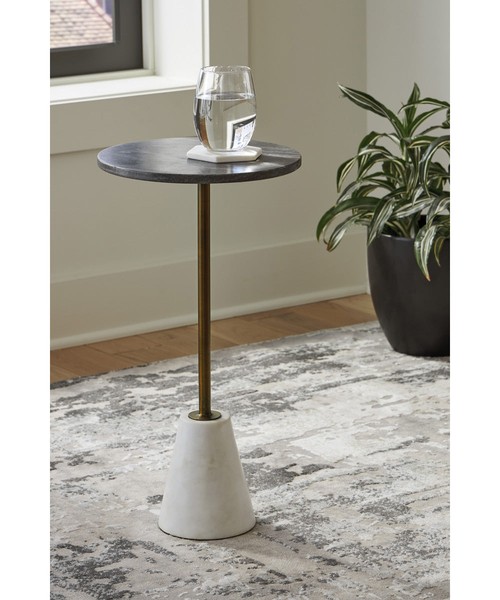 Caramont Accent Table Black/White/Gold