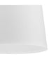 Clarion 1-Light Etched White Pendant P500429 Matte Black