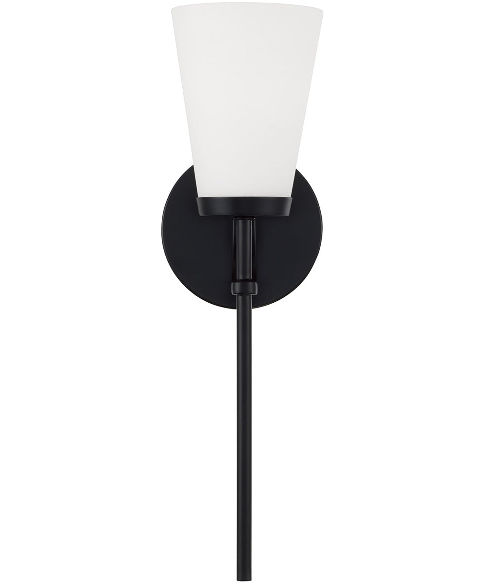 Drake 1-Light Sconce Matte Black