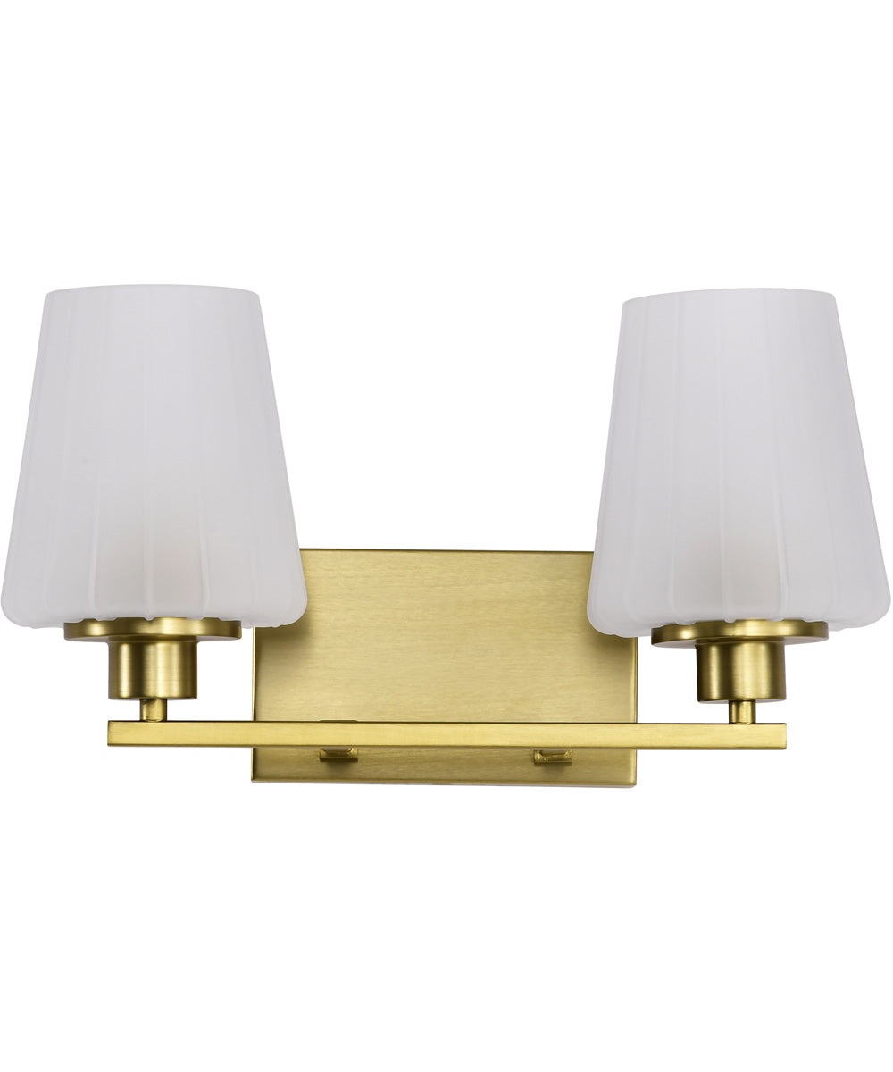 Lune 2-Light Vanity & Wall Vintage Brass