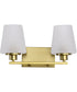 Lune 2-Light Vanity & Wall Vintage Brass