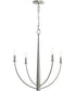 Jheni 4-Light Medium Chandelier Brushed Nickel
