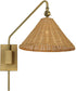 Phuvinh 1 Light Rattan Shade Sconce