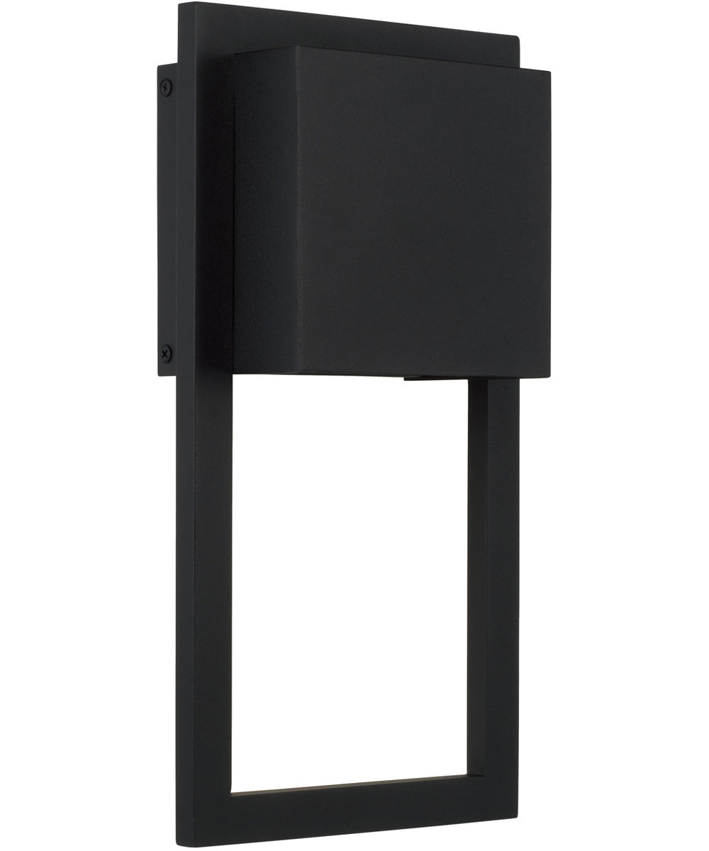 Nate 1-Light Outdoor Wall-Lantern Black