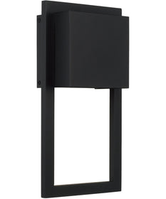 Nate 1-Light Outdoor Wall-Lantern Black