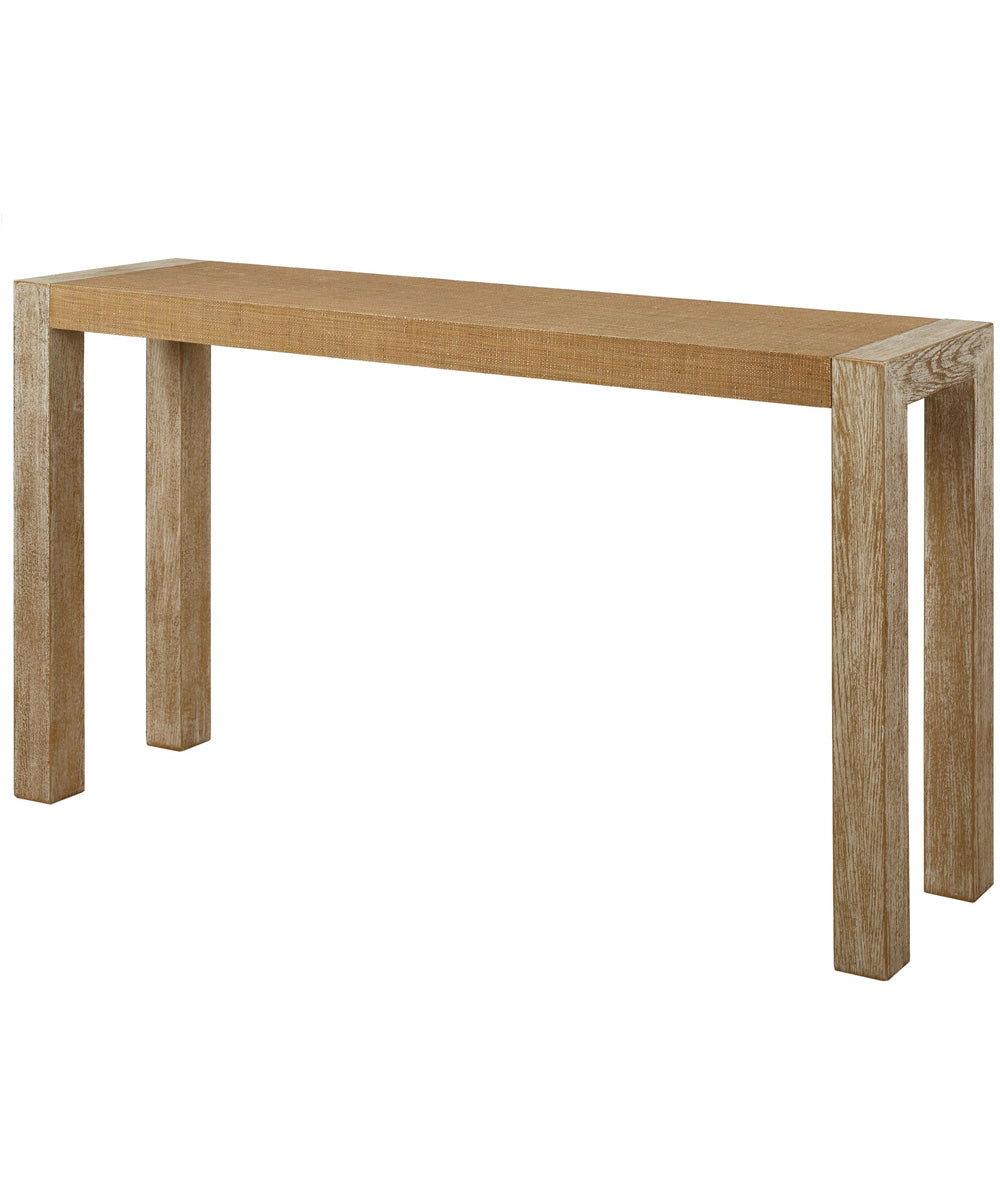Bentley Grasscloth Console Table