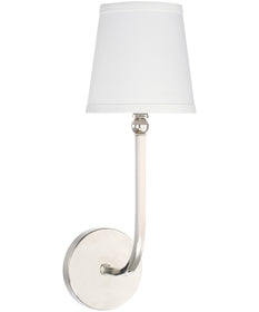 Dawson 1-Light Sconce Polished Nickel