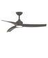Drifter 52 inch Outdoor Fan w LED Charcoal / Grey Wood