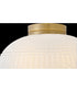 Devon 2-Light Small Flush Mount in Lacquered Brass