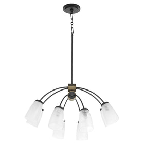 Arpeggio 8-light Chandelier Matte Black