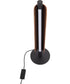 Cameron 1-Light Lighting Flat Black/Walnut