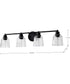 Grayson 4-Light Vanity & Wall Matte Black