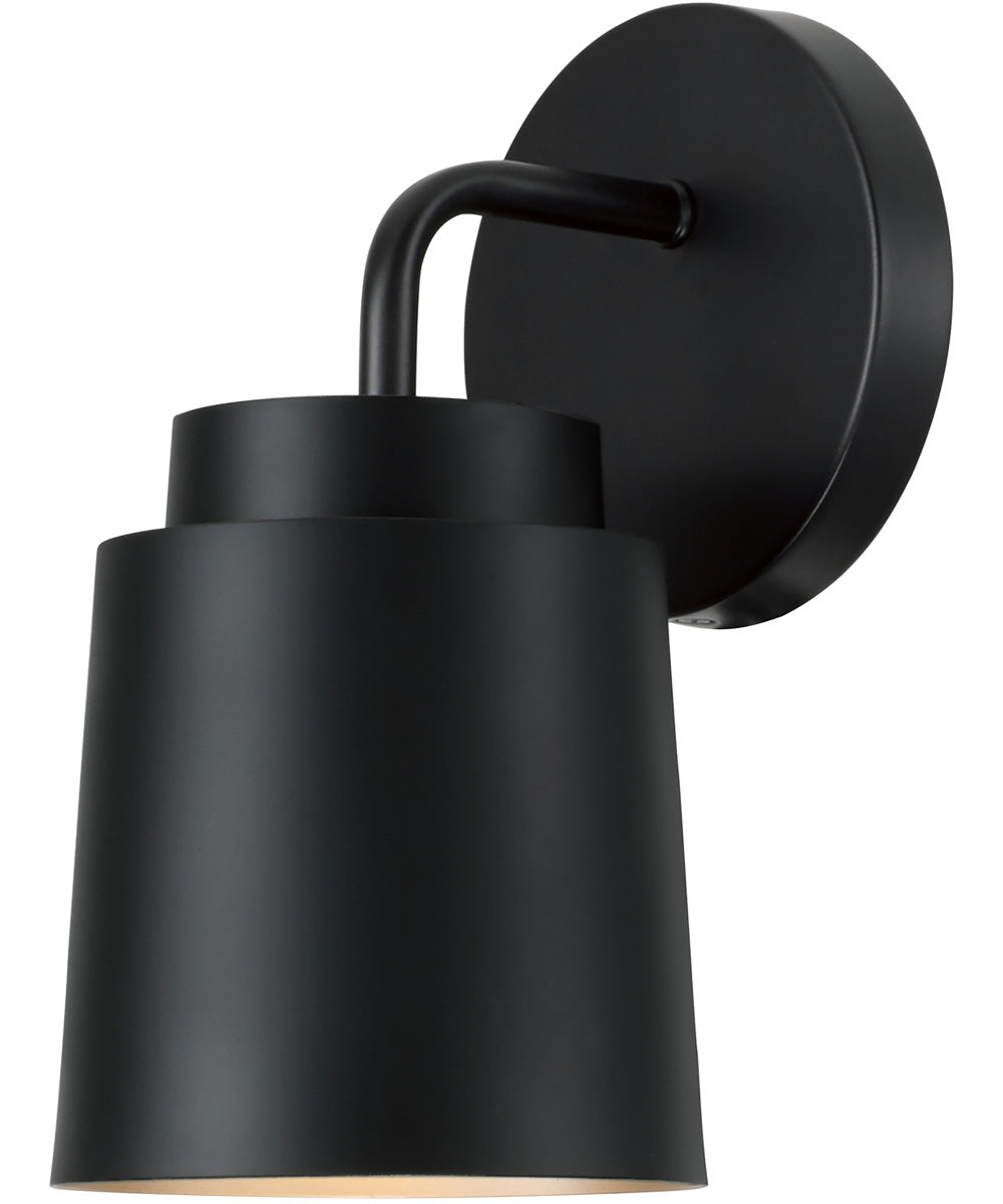 Pratt 1-Light Sconce Matte Black