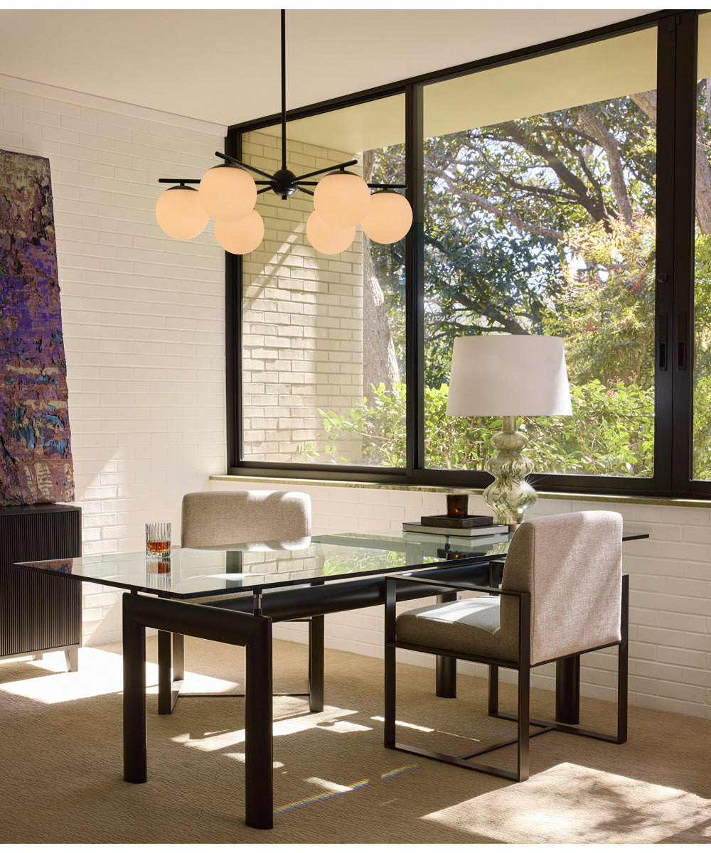 Jasper 3-light Chandelier Matte Black