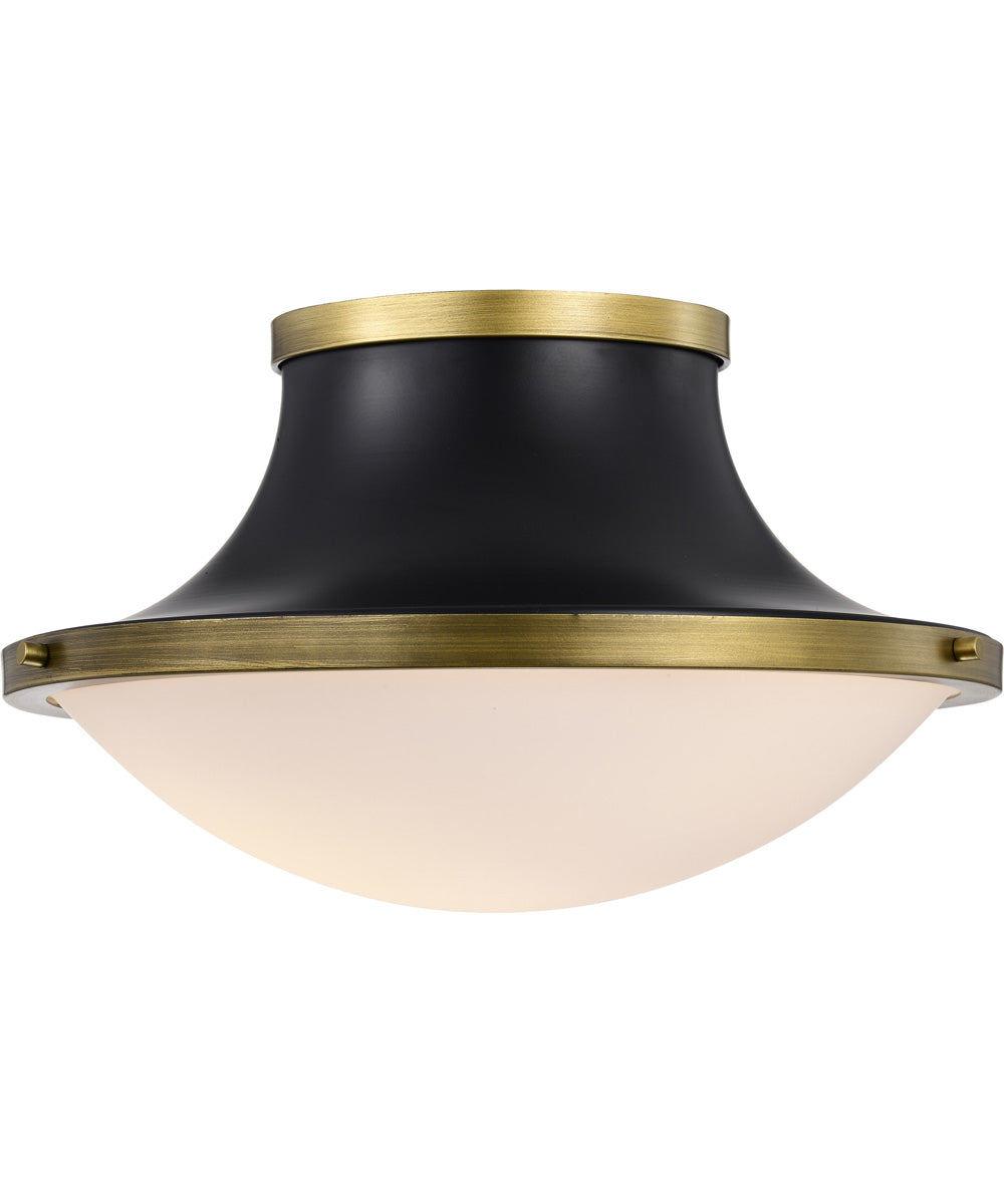 Lafayette 3-Light Close-to-Ceiling Matte Black